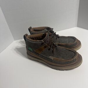 Twisted X Mens Size 9M Wedge Sole ECO TWX Driving Moc Boots Dust/Brown MCA0018